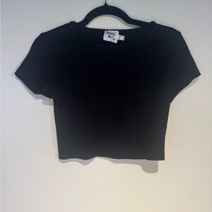 Princess Polly Classic Black Crop Top